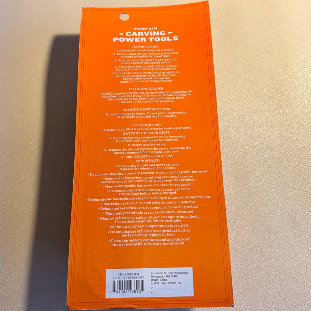 NEW Hyde & Eek! Pumpkin Carving Tool Set/carving power tool - Picture 3 of 6